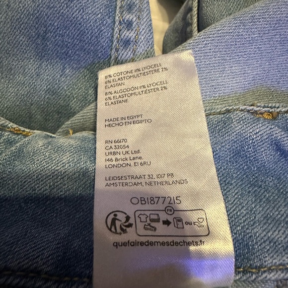 Anthropologie Maeve The Colette Blue cropped high rise Flare Jeans - Picture 9 of 12